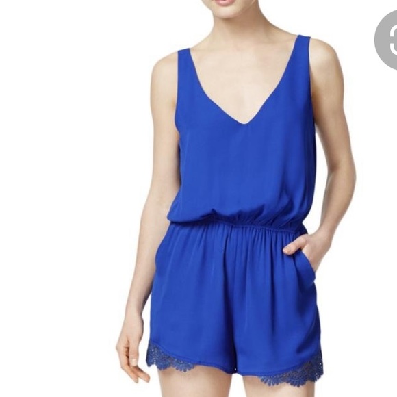 Bar III Pants - Bar lll cobalt blue romper size m